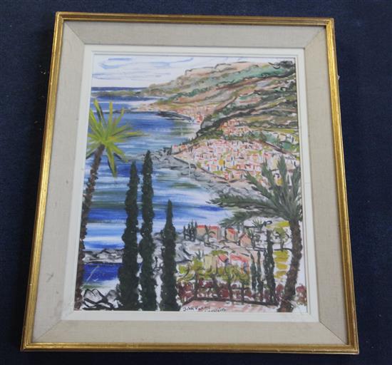 John Paddy Carstairs (1916-1970) Looking Down on Sorrento 19 x 15.5in.